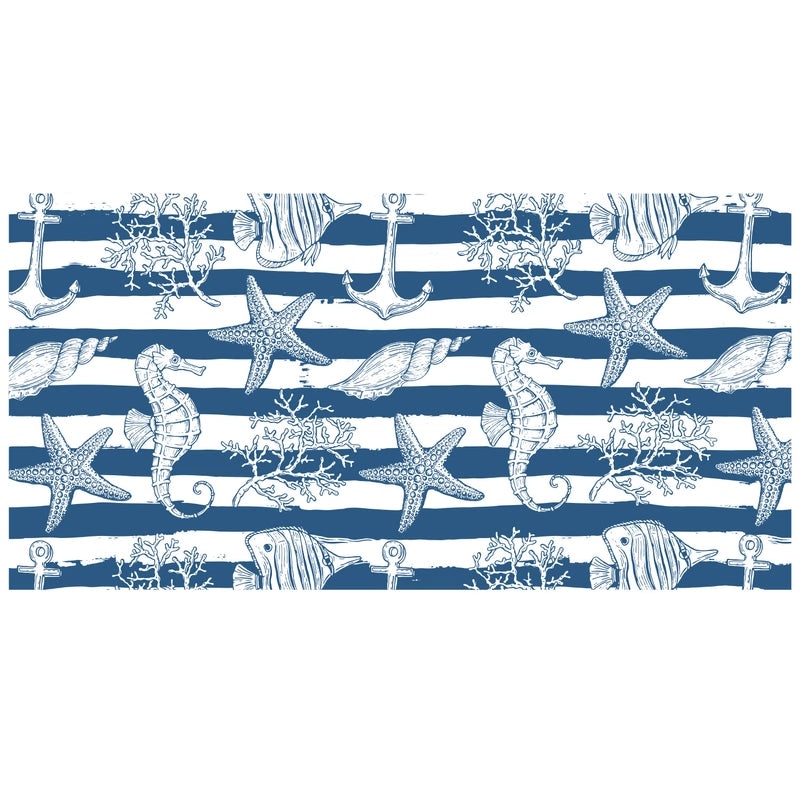 Underwater Animal Print Double-Sided Velvet Polyester Bath Towel | Bath & Beach Towels