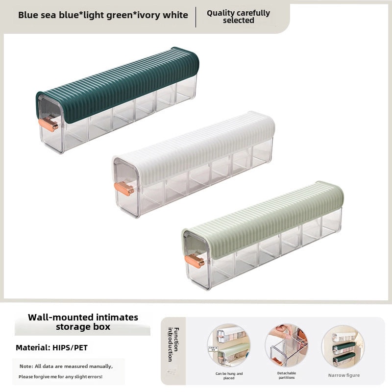 Transparent Wall-mounted Underwear Storage Box for Socks and Bra | Home Storage & Organization