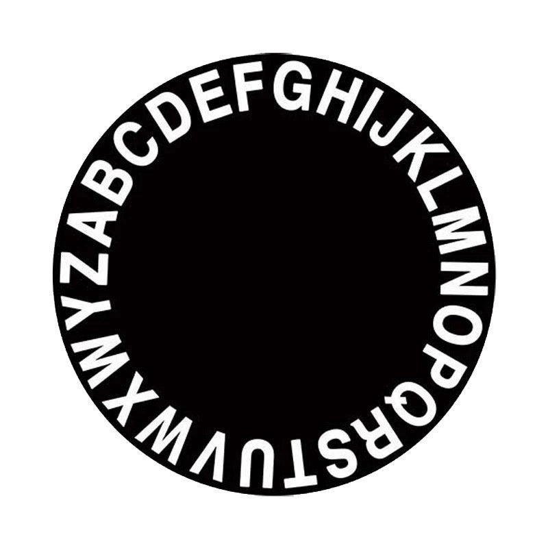 Round Letter Pattern Thick Imitation Cashmere Carpet for Living Room Bedroom Study Kids Floor Mat|Home Decor Rugs