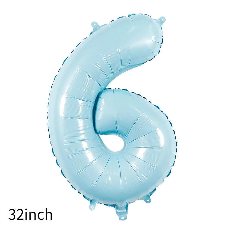 Modern Number Birthday Balloons Aluminum Foil Classic Basic Style | Party Decorations Balloons