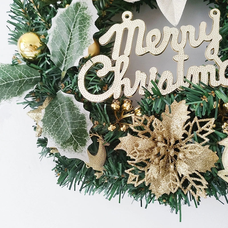 Festive 30cm Christmas Wreath with Bow and Pine Cones, Door Hanging Decoration|Christmas Decorations
