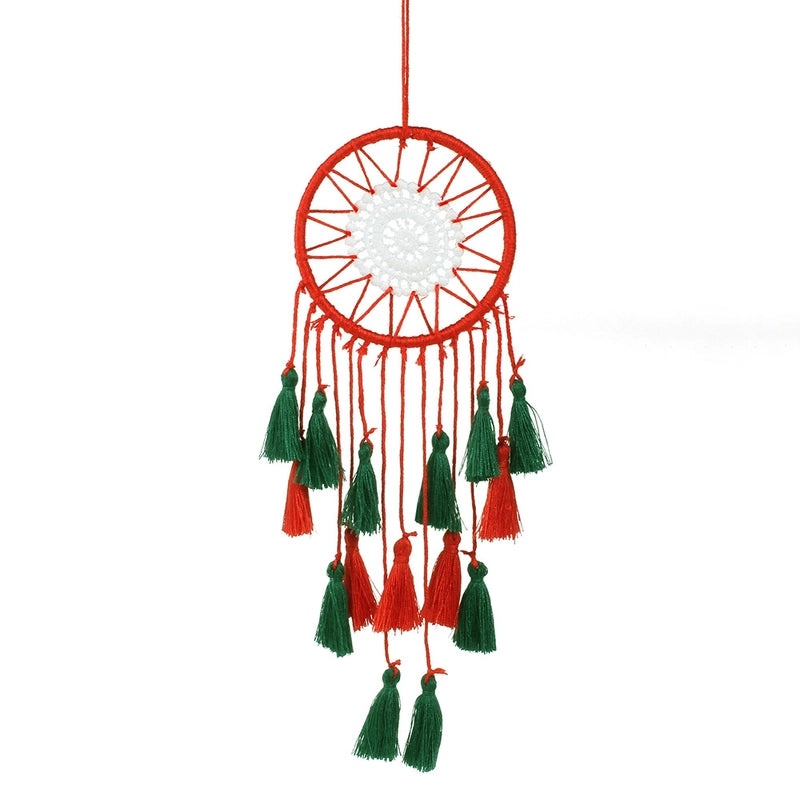 Christmas Dreamcatcher Tassel Cotton Thread Hanging Ornaments Festival Party Wind Chimes|Home Decor