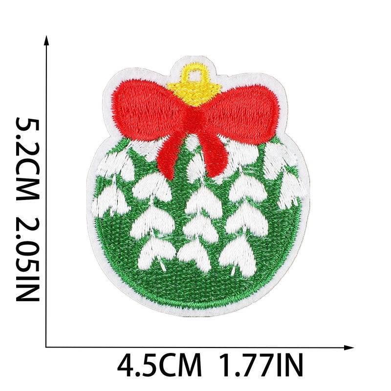Christmas Cartoon Santa Claus Snowflake Embroidered Patch for Clothing Accessories|Clothing Accessories