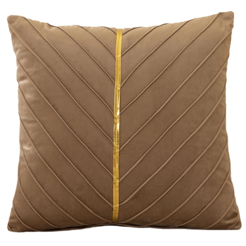 Flannel Pillowcase for Home Sofa Solid Color Stitching Cushion Cover|Home Decor Pillows