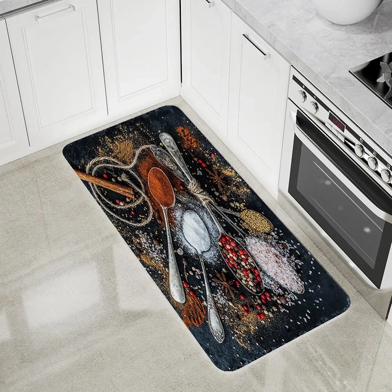 Cozy Casual Spices Pattern Polyester Rug | Home Decor Carpet