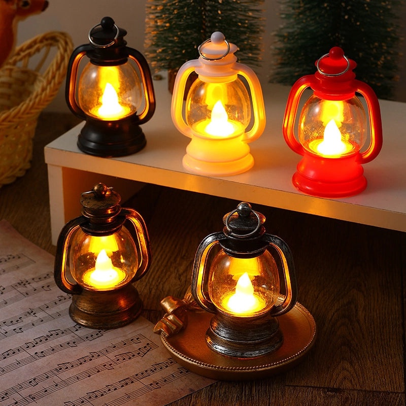 Retro Mini Oil Lamp Christmas Decoration Creative Horse Lamp Bar Atmosphere Gift|Home Decor