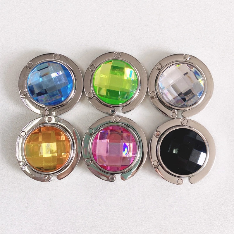 Acrylic Gem Hanging Bag Hook for Ladies - Multi-color Desktop & Fireplace Christmas Stocking Holder | Home & Kitchen Accessories