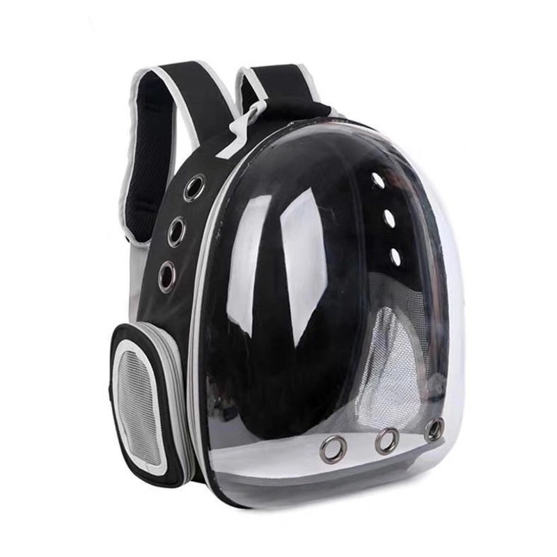 Minimalist Solid Color Pet Backpack Made of Durable PVC Oxford Cloth|Pet Carriers & Travel Bags