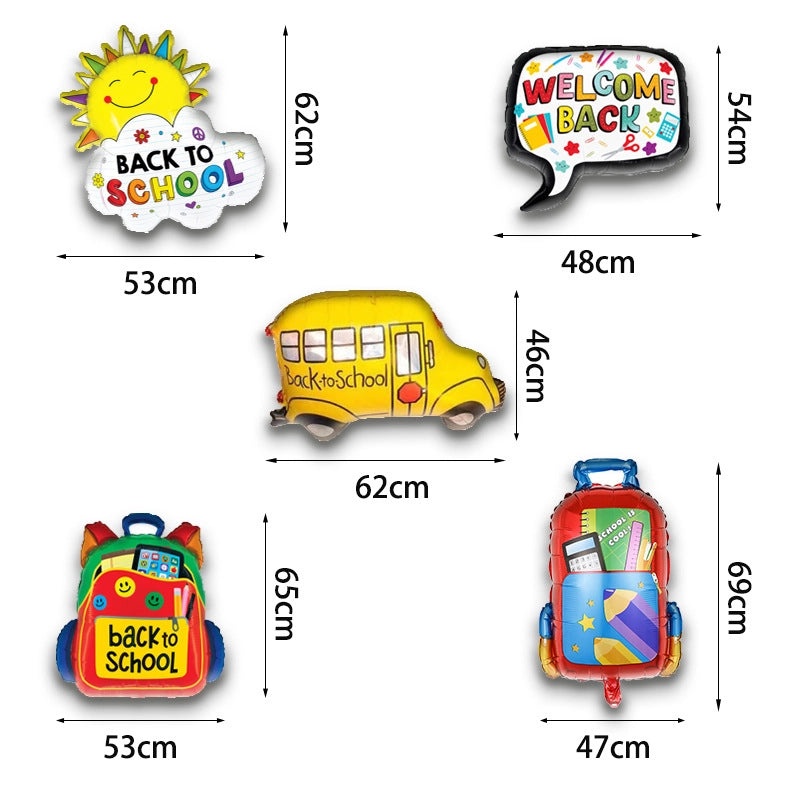 Back To School Cute Classic Letter Pencil Aluminum Foil Balloons for Party Festival Decor|Party Supplies Balloons