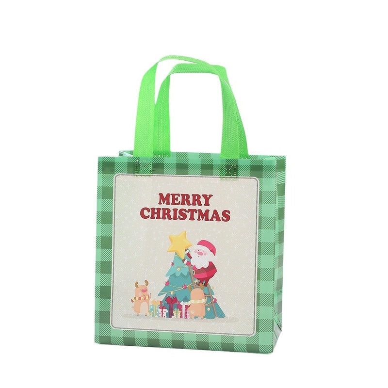 Cute Christmas Tree Snowman Elk Nonwoven Gift Bags for Holiday Party Favors|Holiday Party Supplies