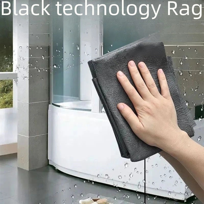 Magic Cleaning Cloth for Glasses and Mirrors No Streaks Watermark Free Grey Korean Fiber Towel|Home Cleaning Supplies