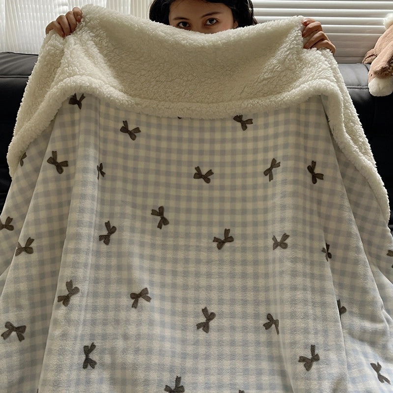 Halloween Cute Animal Pumpkin Fleece Blanket Cozy Bedding Throw for Fall|Home & Living Bedding