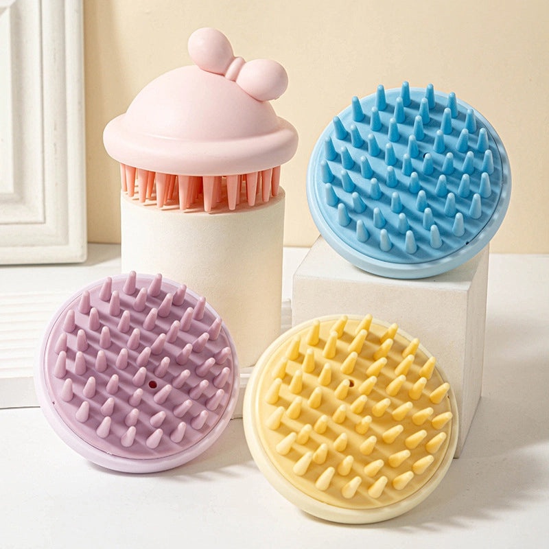 Minimalist Solid Color Shampoo Brush for Home Use | Household Cleaning Supplies