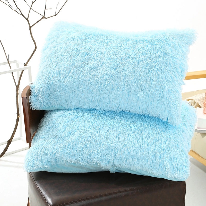 Solid Color Polyester Pillow Covers for Bedding | Home Decor & Bedding