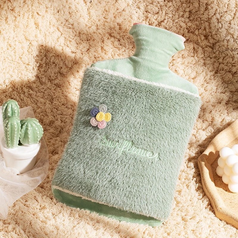 Cartoon Flower Pattern High Density PVC Hot Water Bag for Fans & Heating | Home & Living Accessories