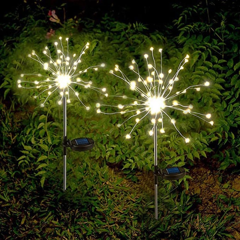 Solar LED Fireworks Dandelion Floor Lamp Waterproof Outdoor Garden Lawn Decor|Outdoor Lighting