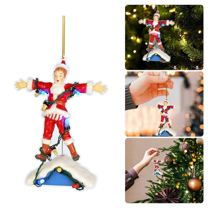 Acrylic Christmas Tree Pendant Flat House Decoration Cross-border Holiday Gift Supplies|Home Decor