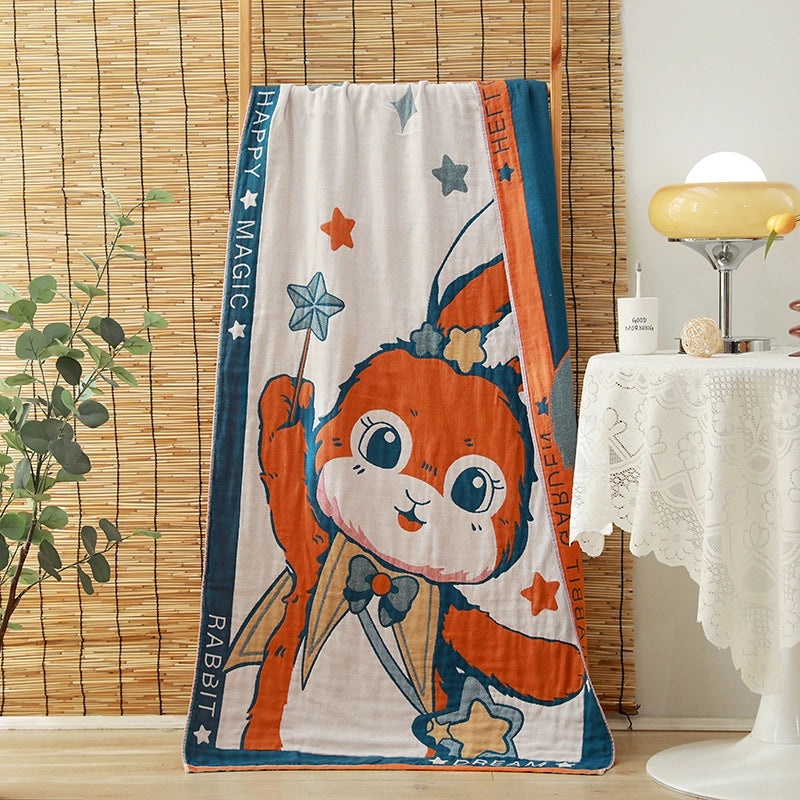 Adorable Animal Print Floral Cotton Bath Towels | Home & Bath Towels