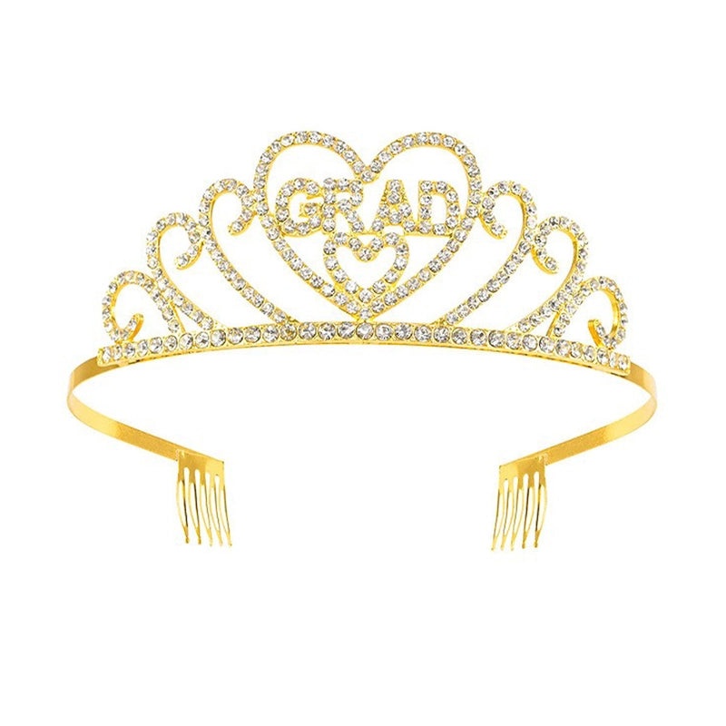 Graduation Season Crown and Shoulder Belt Set for Prom and Party | Accessories & Jewelry