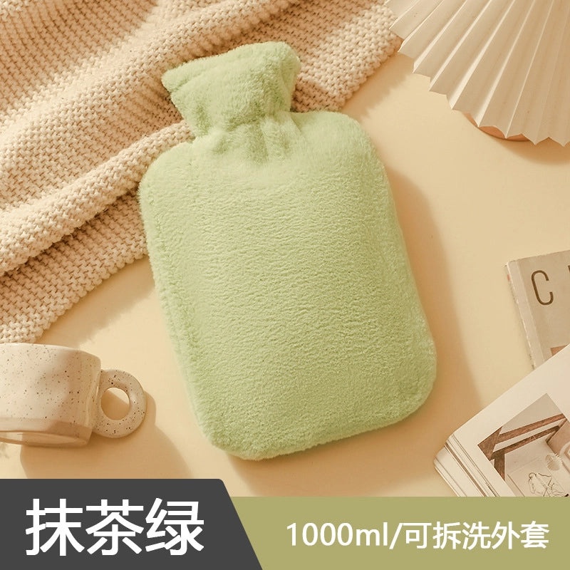 Cartoon Plush Hot Water Bag for Women, Thickened Explosion-proof Hand Warmer and Belly Hot Compress|Home & Living