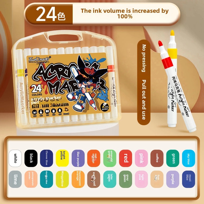 48 Colors Double Tip Alcohol Markers Set for Art Students | Art Supplies