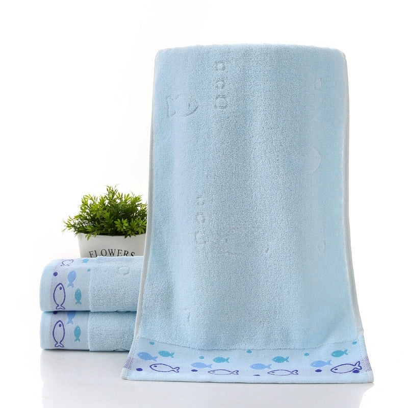 Thickened Cotton and Coral Fleece Face Towel Absorbent Soft Embroidered Logo Personalized Gift|Home & Living Towels