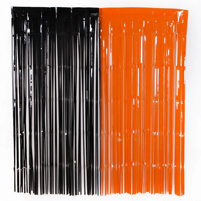 Halloween Minimalist Solid Color PET Door Curtain for Holiday Party Decor|Home Decor Curtains