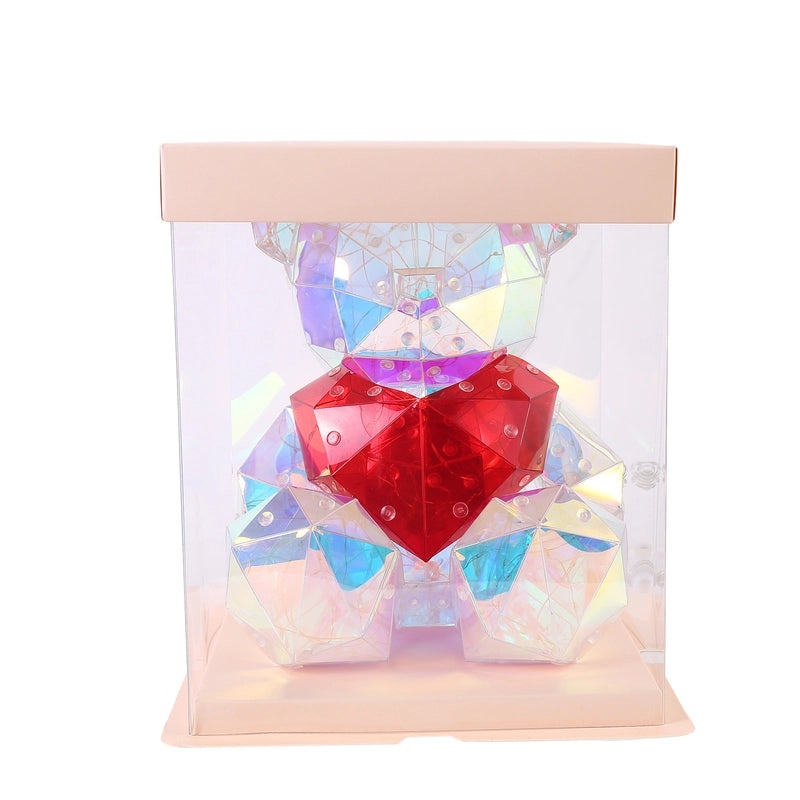 Luminous Colorful Love Bear 520 Qixi Valentine's Day Birthday Gift Lantern Room Decor|Home Decor & Lighting