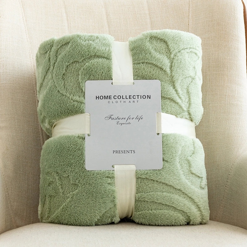 Cozy Solid Color Polyester Throw Blanket for Everyday Use|Home Textiles & Bedding