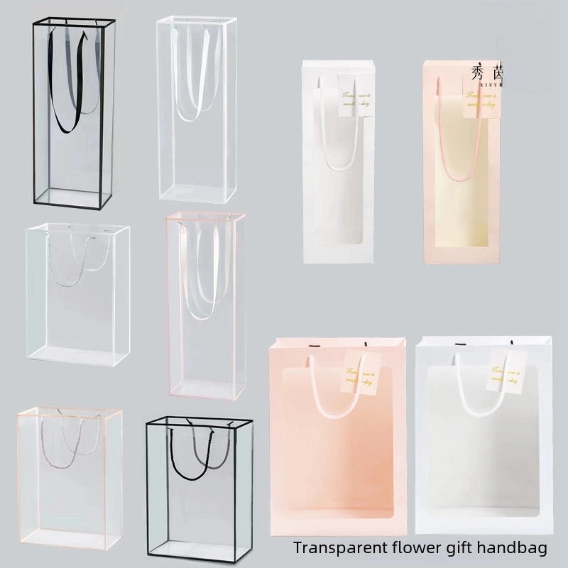 6 Pack Eco-Friendly Floral Wrapping Paper and Bags for Bouquets with Flower Box Liners|Flower Wrapping Materials