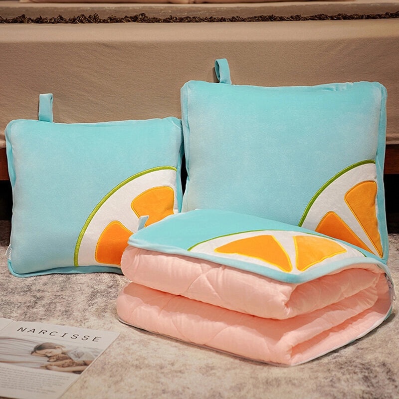 Multifunctional Folding Nap Pillow and Quilt Two-in-One Portable Airable Cover for Office Car Table Use|Home & Living