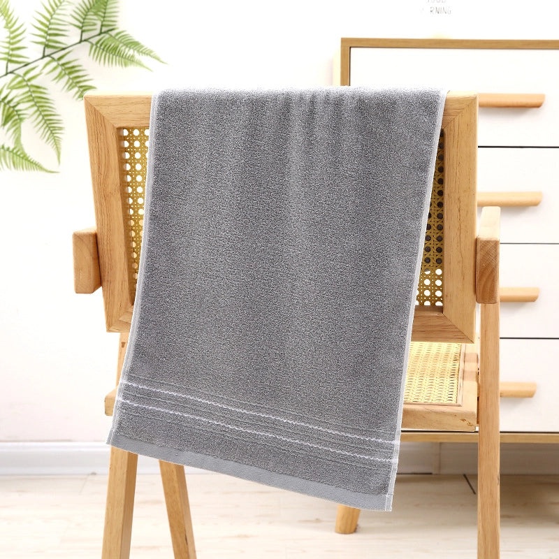 Pure Cotton Thickened Adult Face Towel with Watergrain Texture and Embroidered Logo|Home & Living Towels