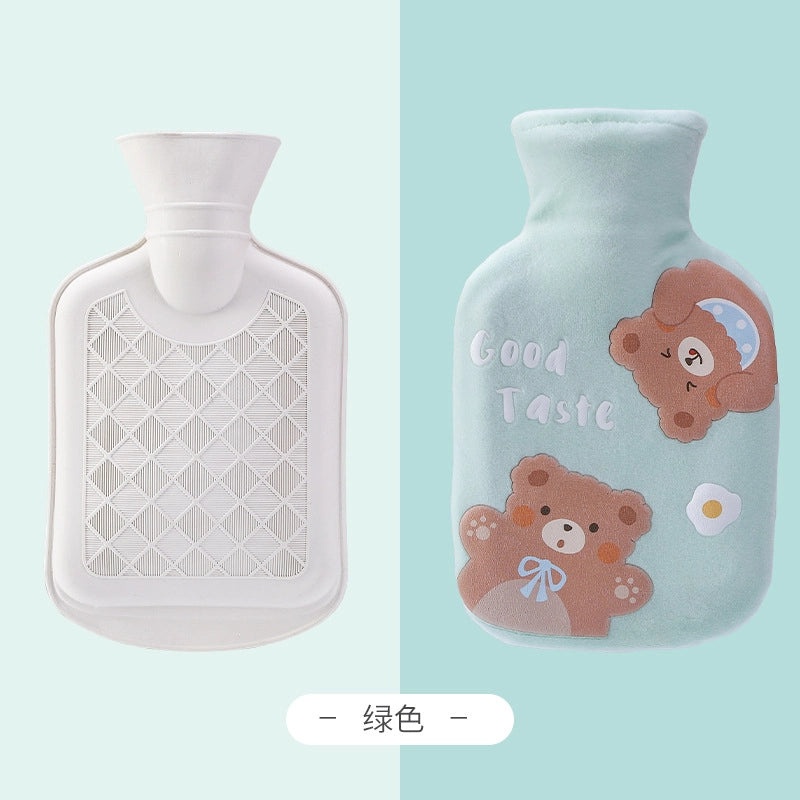 Cartoon Bear Plush Hot Water Bag for Women Winter Hand Warmer Japanese Korean Style|Hot Water Bags & Hand Warmers