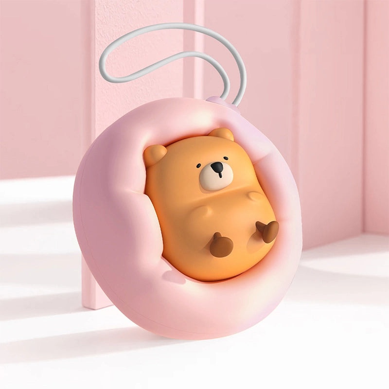 USB Rechargeable Bear Hand Warmer with Two Heat Settings Portable Student Gift Custom Logo|Winter Accessories