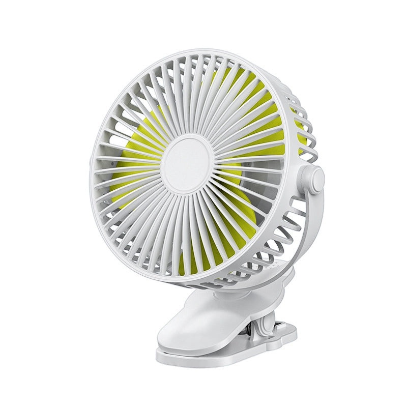 Portable Rechargeable Clip Fan with Rotating Head and Large Airflow | Home Appliances Fans