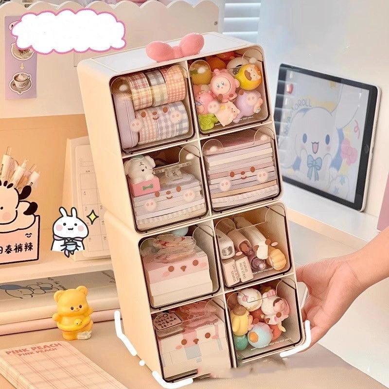 Cute Cartoon Pet Design Plastic Storage Box Organizer|Home Storage & Organization