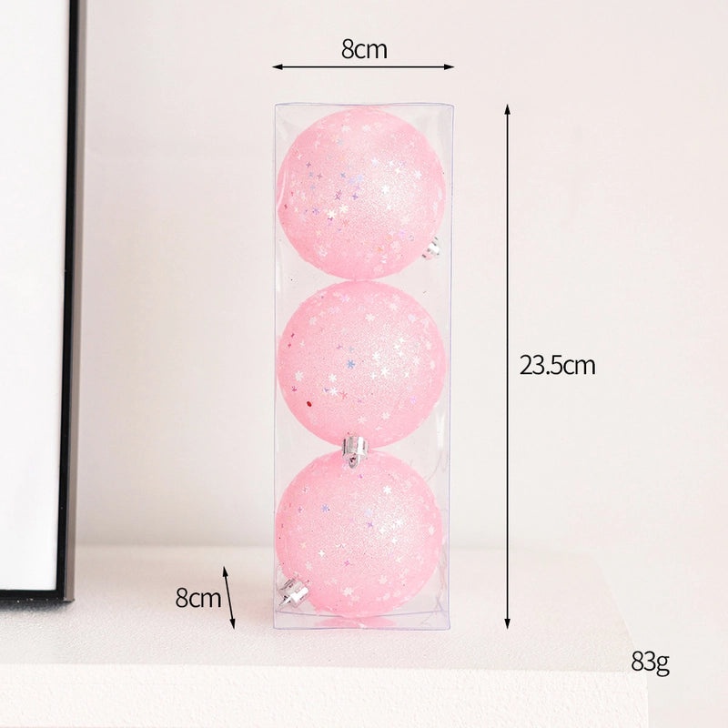 Christmas Sweet Ball Horse Plastic Ornaments Set | Christmas Decorations