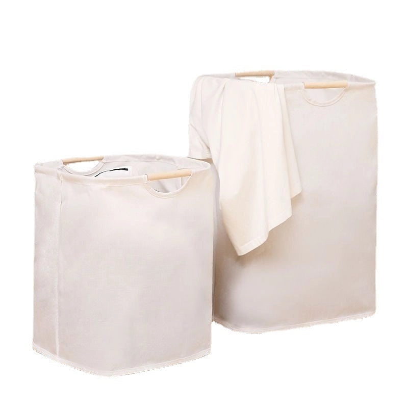 Cotton Linen Storage Basket with Minimalist Stripe Plaid Solid Design|Home Organization Storage Bins