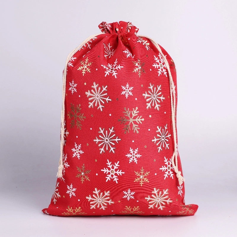 Christmas Tree Santa Claus Snowflake Gift Bags Festive Cloth Wrapping Supplies for Daily Holiday Use|Gift Wrapping Supplies