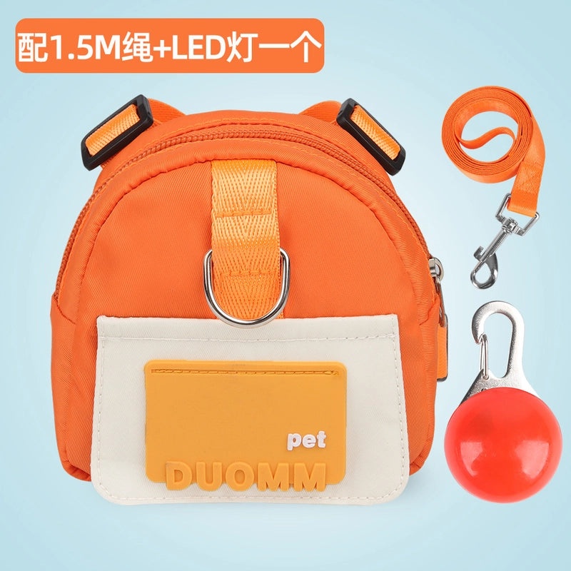 Cartoon Dog Backpack for Pets Outdoor Travel Small Schoolbag Lightweight Pet Supplies|Pet Accessories