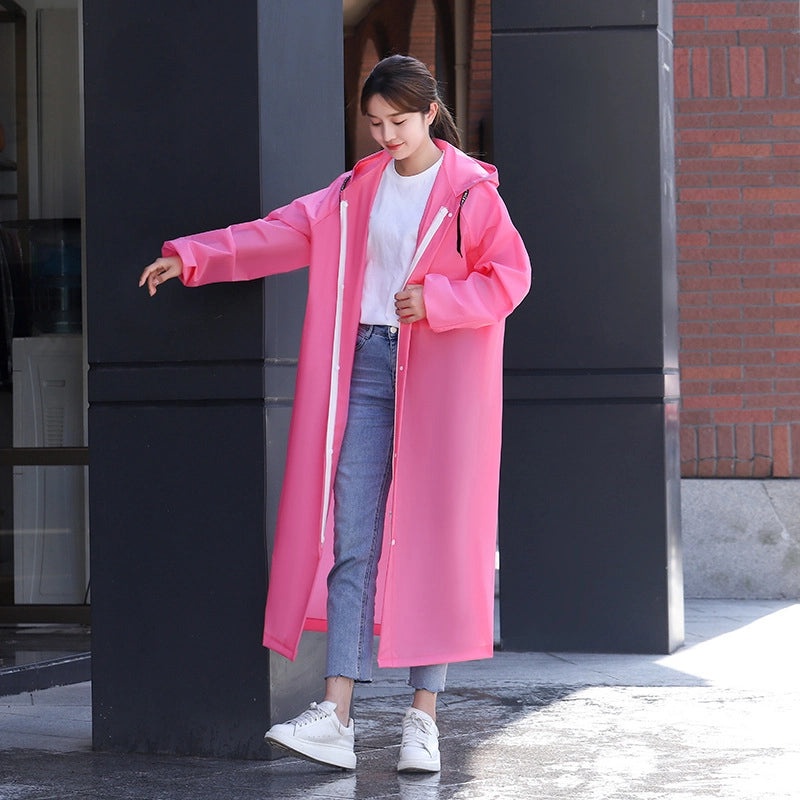 Thickened Disposable Adult Rain Poncho Lightweight EVA Outdoor Travel Raincoat with Logo Printing|Rain Gear & Ponchos