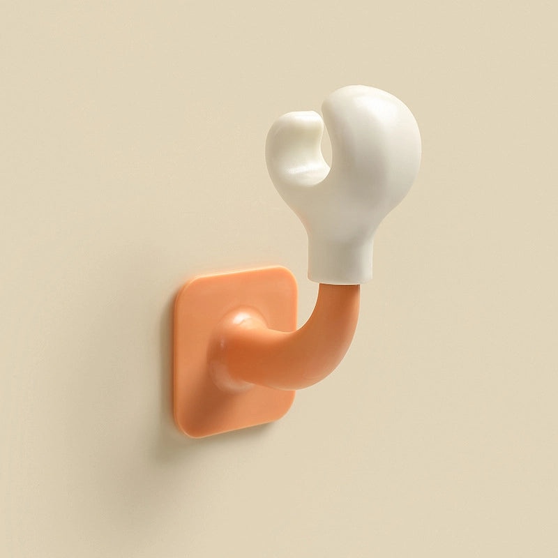 Cute DIY Round Head Shoe Foot Mat Small Feet Detachable Adhesive-Free Decorative Tissue Box and Trash Can Accessory|Home Decor & Organization