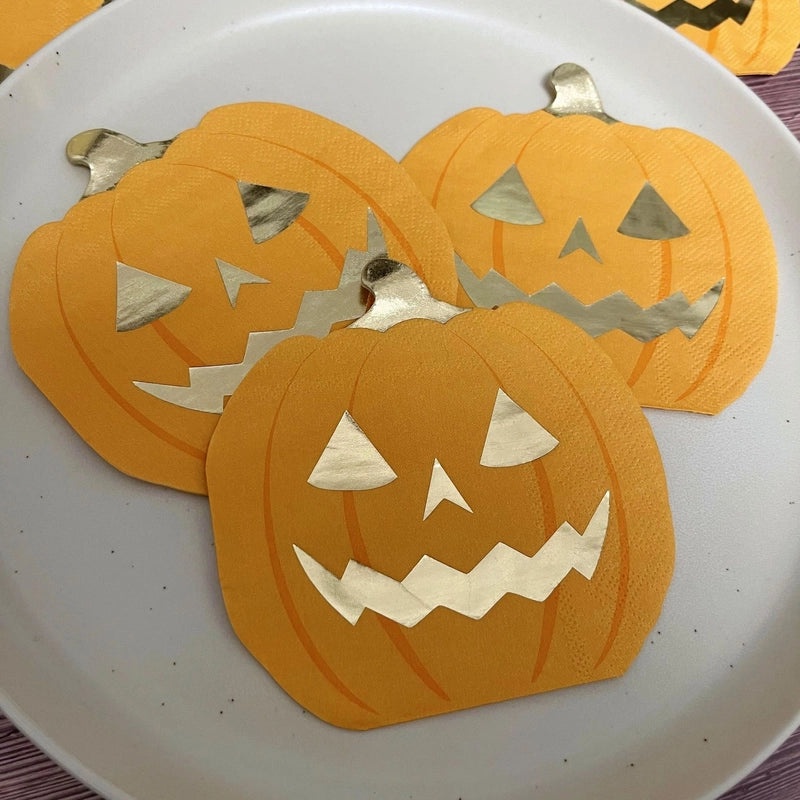 Halloween Classic Pumpkin Decor Made from Wood Pulp | Seasonal Home Decorations