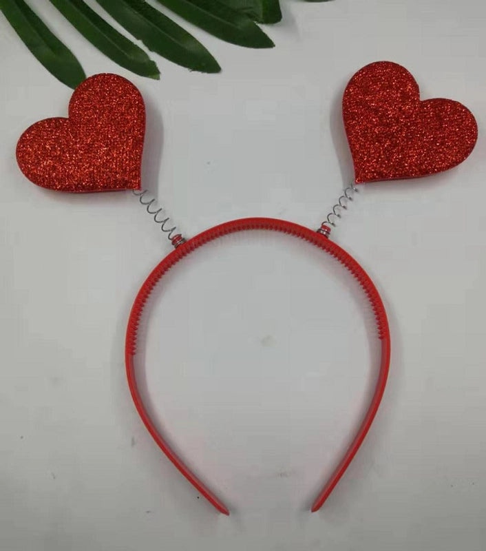 Red Heart Love Hairband 3D Valentine's Day Headband Festive Hair Accessories | Hair Accessories