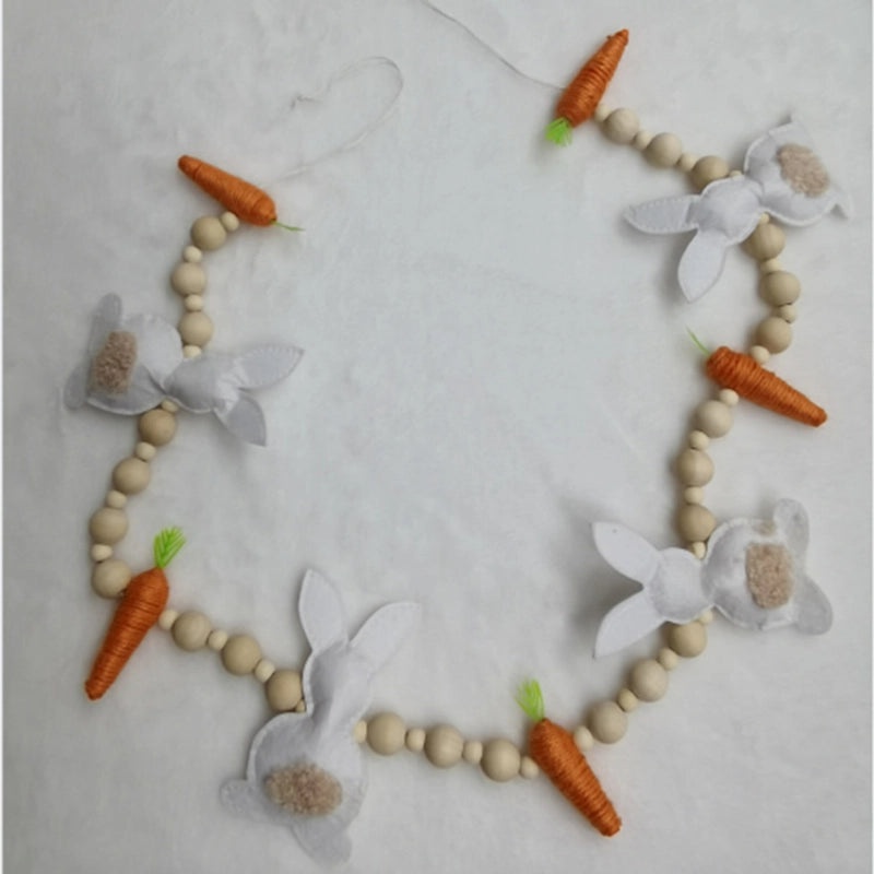 Easter Cute Rabbit with Carrot Decorative Prop for Home and Party | Party Supplies Decorations