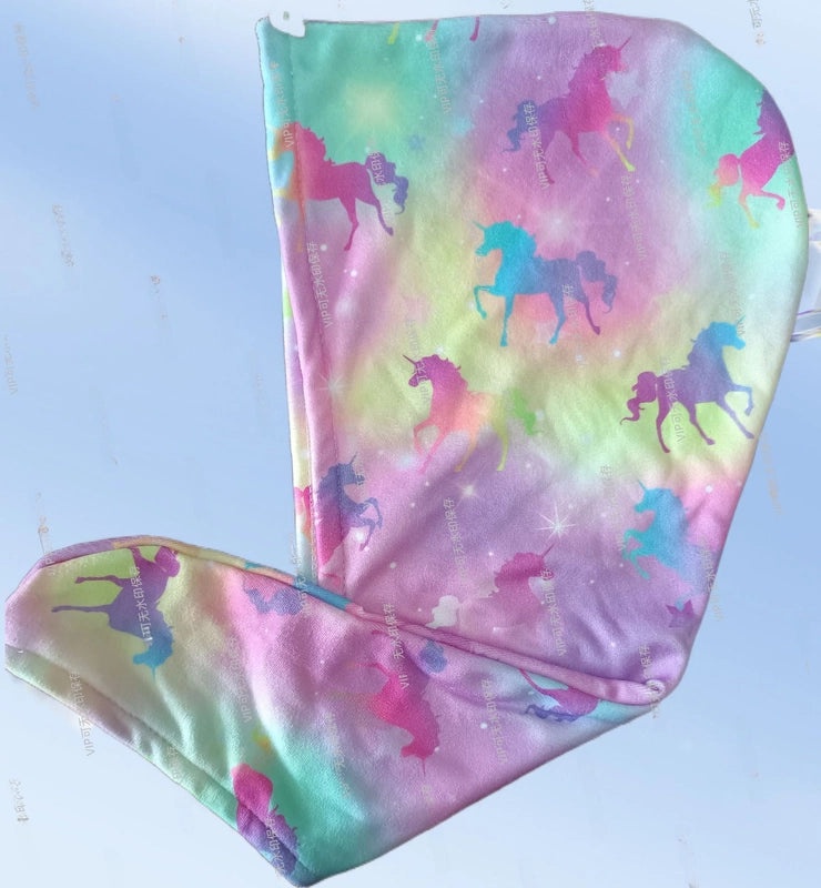 Four Seasons Quick-Dry Absorbent Hair Towel Cap, Thickened Adult Bath Wrap with Printed Design|Home & Living Accessories
