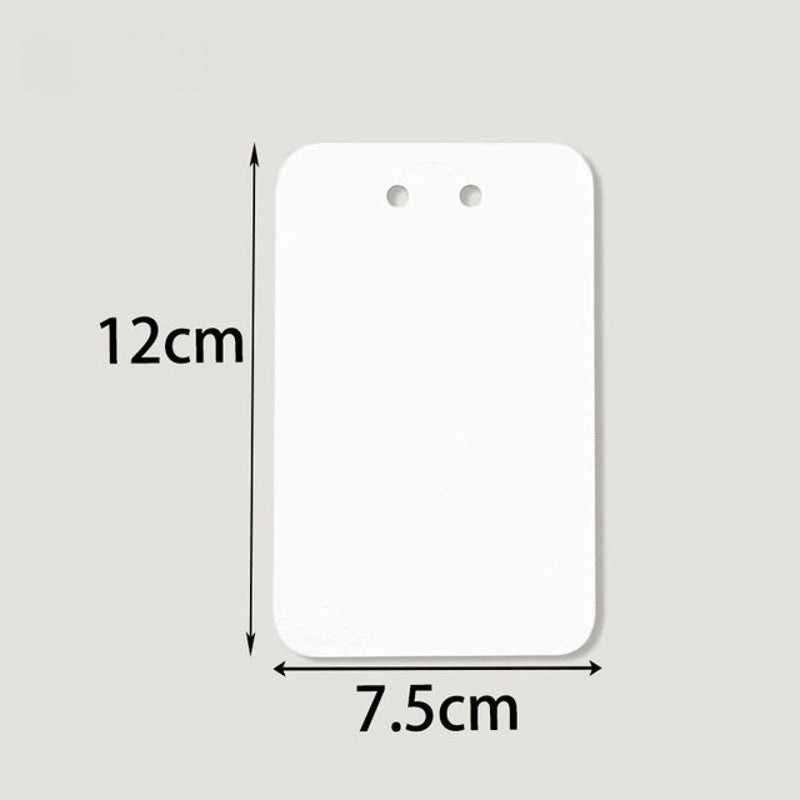 7.5x12cm Kraft Paper Keychain Display Card DIY Jewelry Packaging Cardboard Retail Label|Jewelry Packaging Supplies