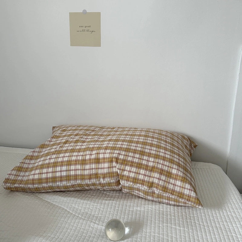 Pure Cotton Pillowcase Pair 48x74cm Soft Pillow Core Liner Cover | Home Textiles Bedding