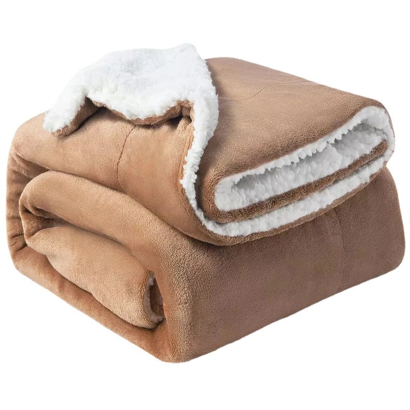 Cozy Retro Polyester Throw Blanket in Solid Color|Home Decor & Bedding