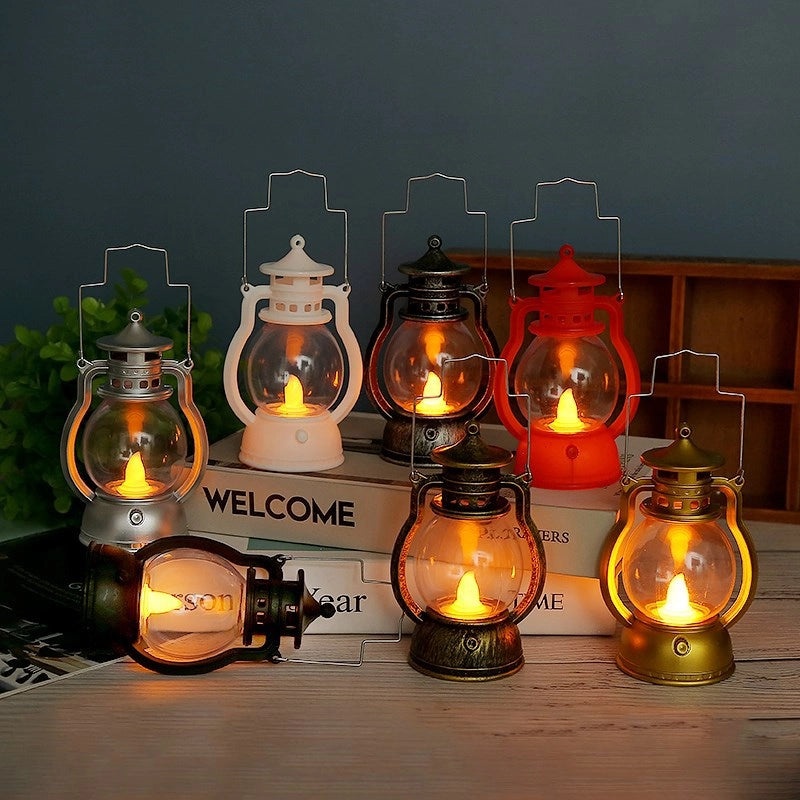 Retro Kerosene Lamp Christmas Decoration Small Lantern Creative Festival Atmosphere Gift | Home Decor & Seasonal Decorations